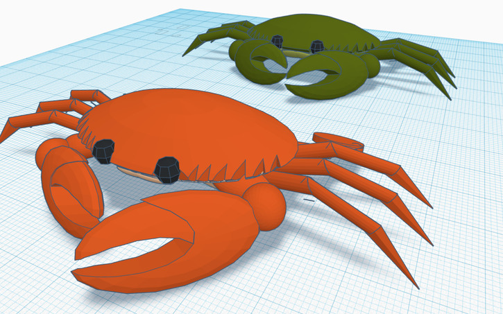 3d Design Crab Tinkercad