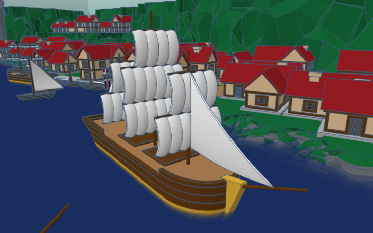 3D design Medieval Town - Tinkercad