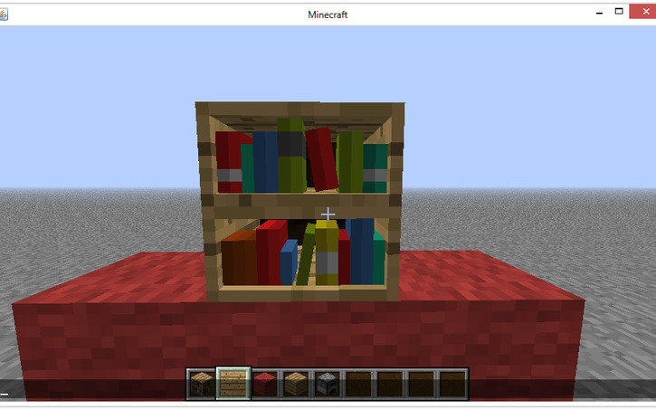 3D design Minecraft: Bookshelf Block (Images of print included) - Tinkercad