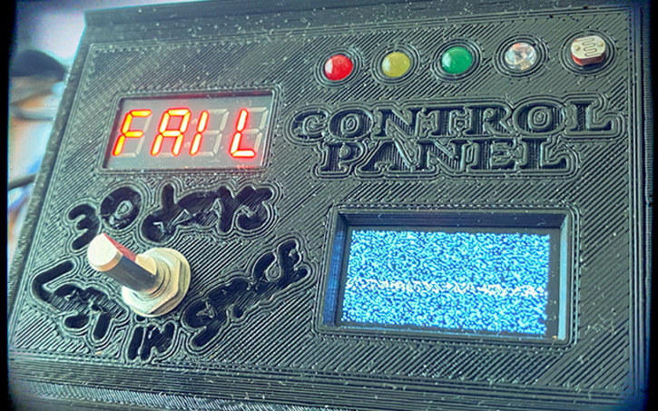 3D design 30 Days Lost in Space Control Panel - Tinkercad