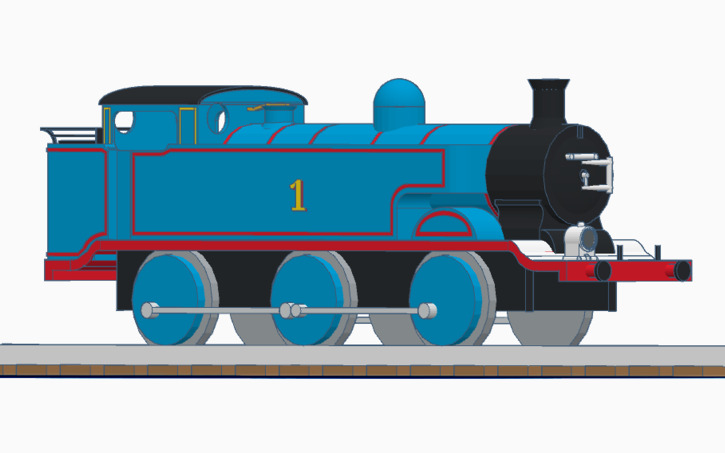 3D design (OLD) TVS Thomas The Tank Engine (Class E2 Mk2) - Tinkercad
