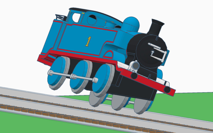 3D design (OLD) TVS Thomas The Tank Engine (Class E2 Mk2) - Tinkercad