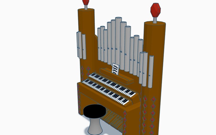 3D design Organ - Tinkercad