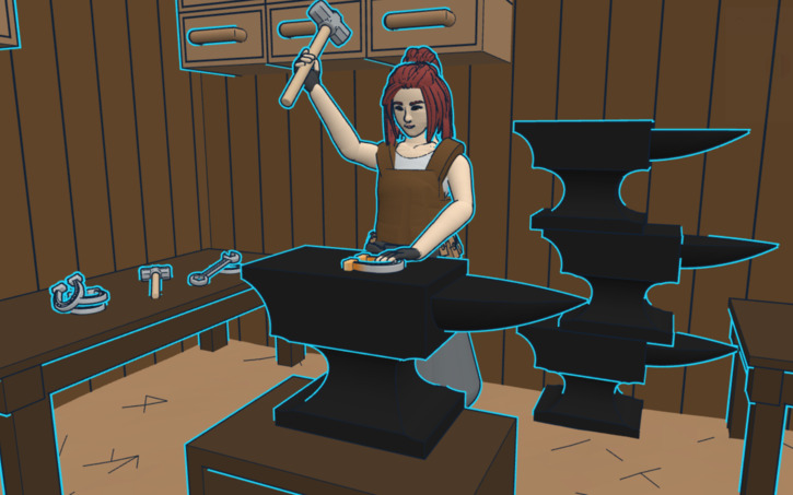 3D design The Blacksmith's Forge - Tinkercad