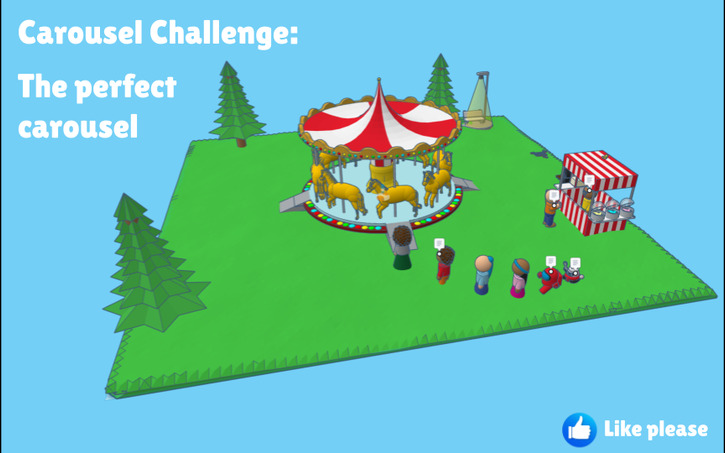 3D design Carousel Challenge: The perfect carousel - Tinkercad