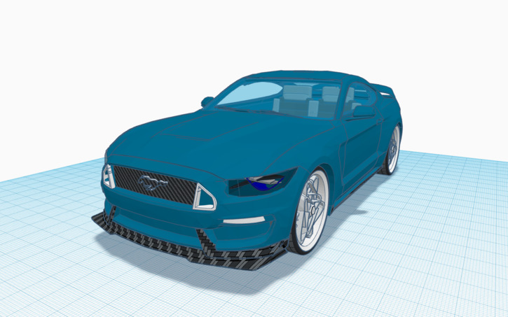 3D design another mustang - Tinkercad