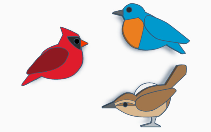 3D design Bird Shoe Charms Tinkercad 3D design Bird Shoe Charms Tinkercad