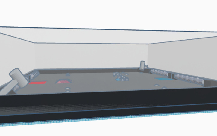 3D design Battlebots Arena(sim lab) - Tinkercad