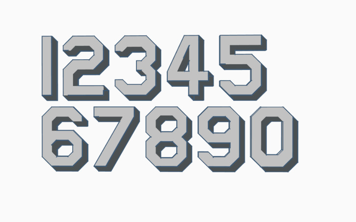 U.s. Navy Hull Number Font | Tinkercad