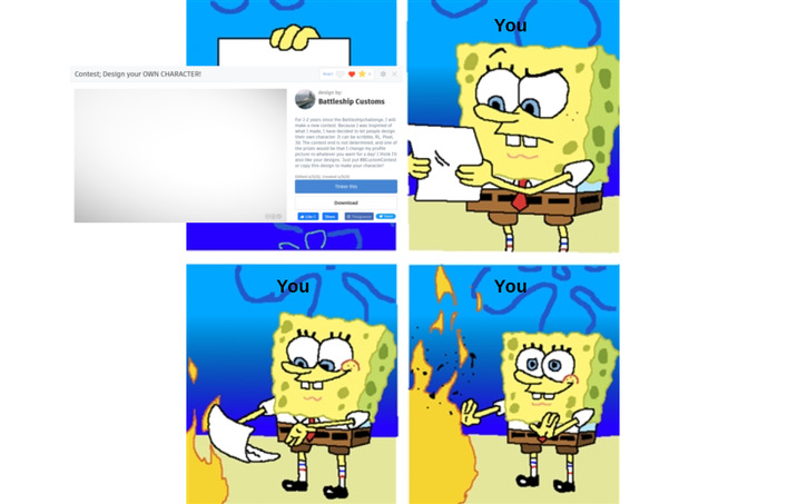 Spongebob happy sad Blank Template - Imgflip