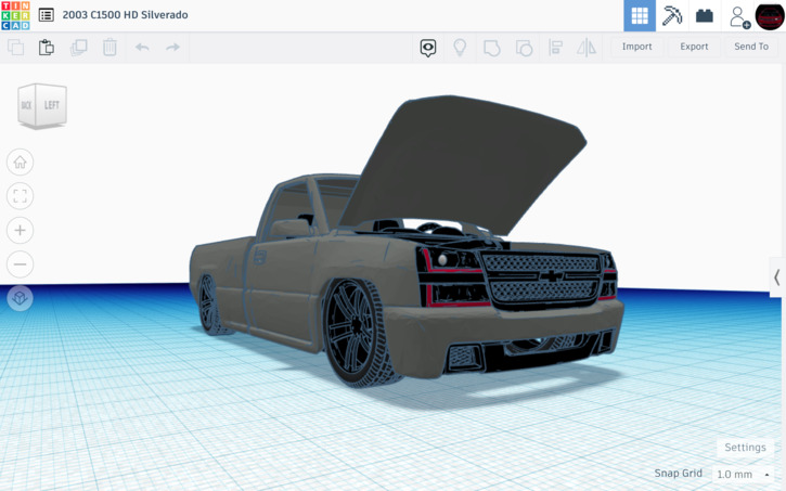 3D design 03-07 Cateye chevy - Tinkercad