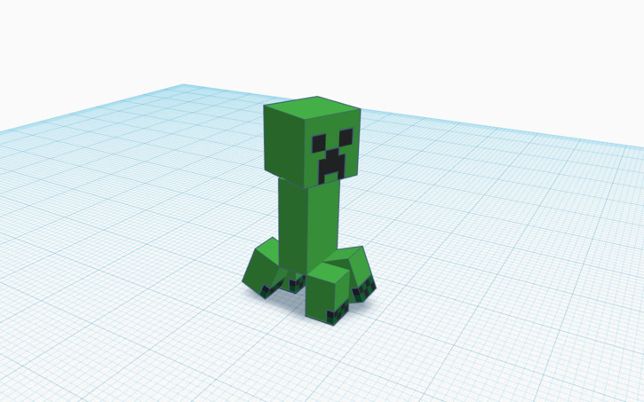 Minecraft Creeper, 3D CAD Model Library