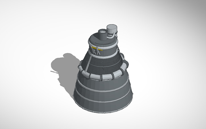 3D design Rocket Engine - Tinkercad