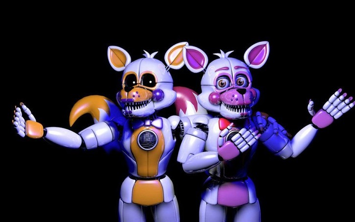 3D design funtime foxy and funtime lobit , and tangle | Tinkercad