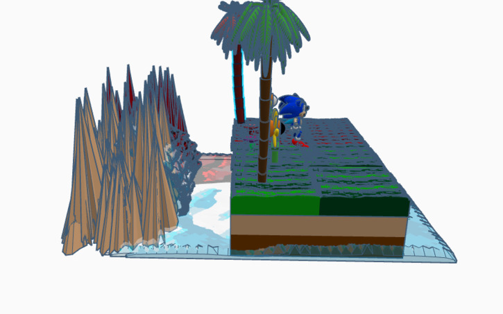 Sonic's Green Hill Zone - Lego Green Hill Zone, HD Png Download