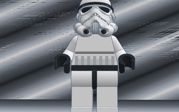 3D design LEGO Storm Trooper 2.0 - Tinkercad