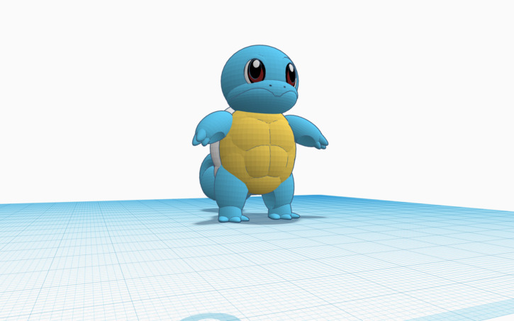 3D design #007 Squirtle | Tinkercad