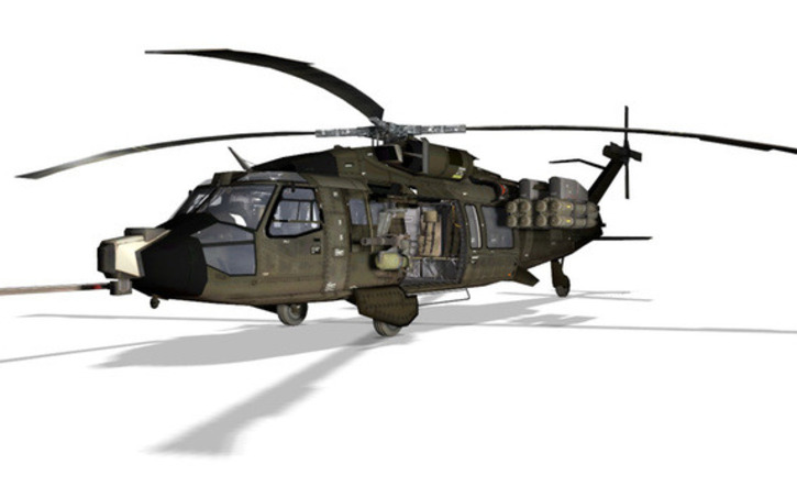 3D design MGSV:TPP UTH-66 Blackfoot Helicopter - Tinkercad