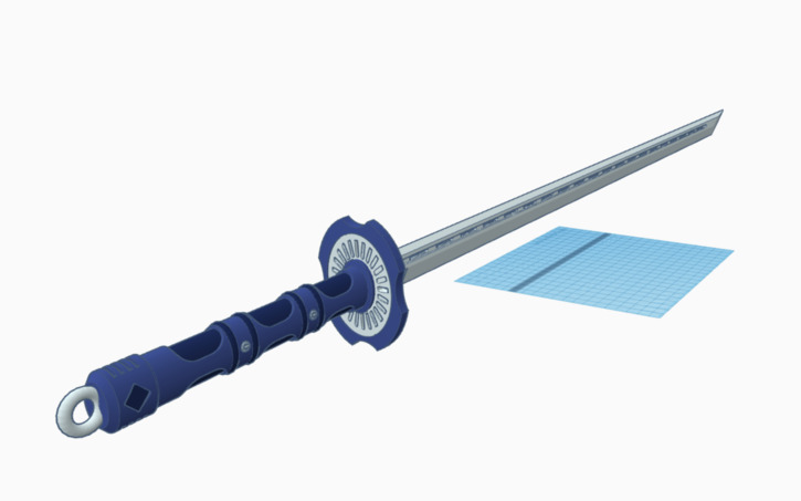 3D Design Sci Fi Fantasy Sword Lycan Hunter January 2024 Tinkercad   T725 