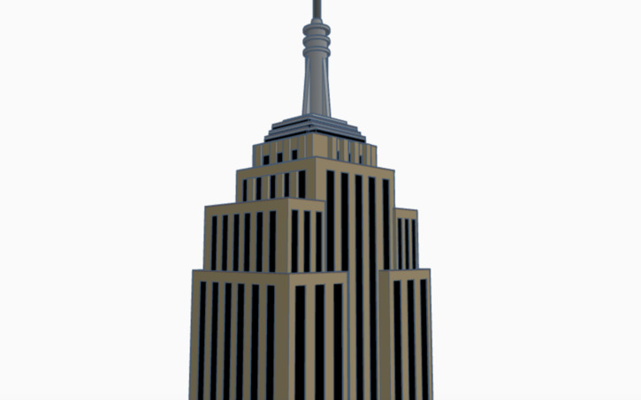 3d Design Empire State Building - Tinkercad