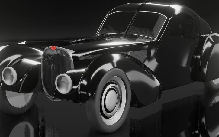 3D design Bugatti Type 57C Atlantic La Voiture Noire - Tinkercad