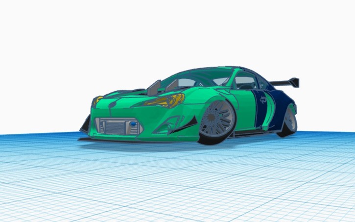 3D design Subaru BRZ - Tinkercad