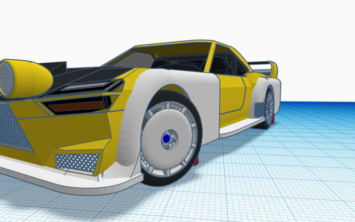 3D design rally car - Tinkercad