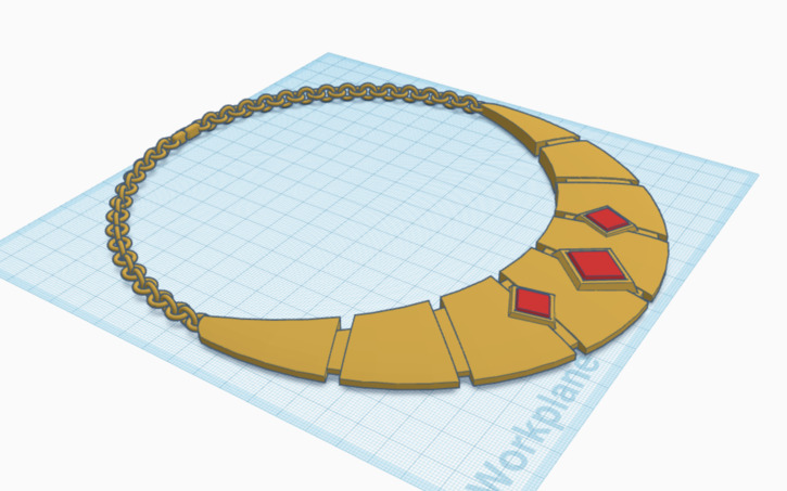 3D Design Necklace 1 January 2024 Tinkercad   T725 