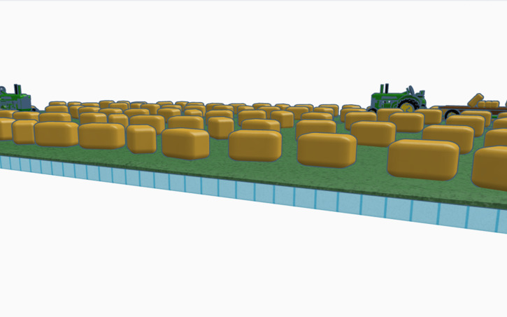 3D design Sim Lab 1949 John deere R Working In the Field - Tinkercad