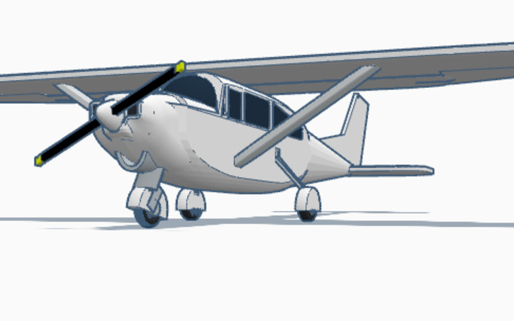 3D design 1977 Cessna 172 SkyHawk - Tinkercad