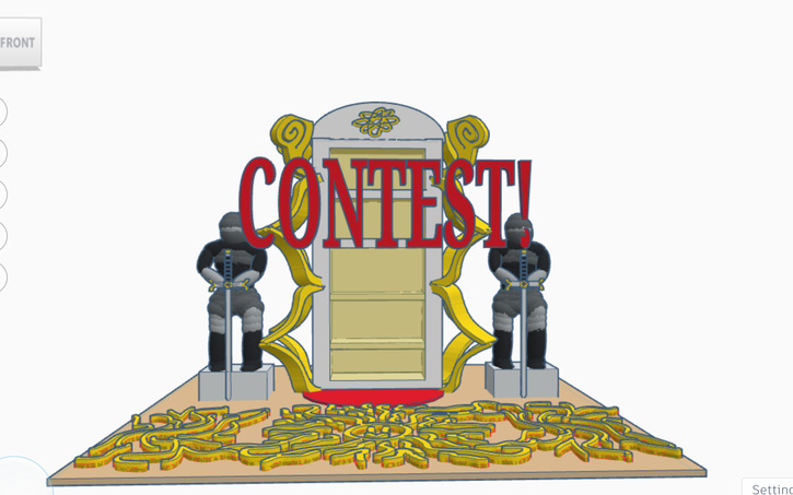 3D Design Medal / Trophy Case Contest - Tinkercad