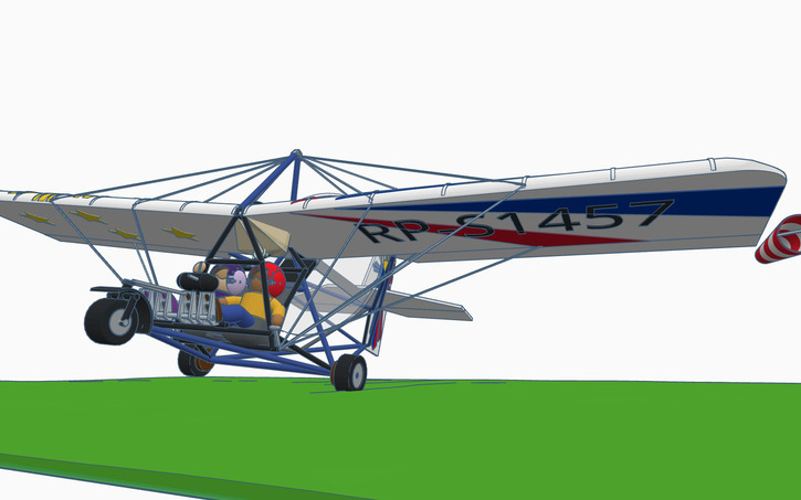 3D design Ultralight Quicksilver MXL II Sport ACFC - Tinkercad