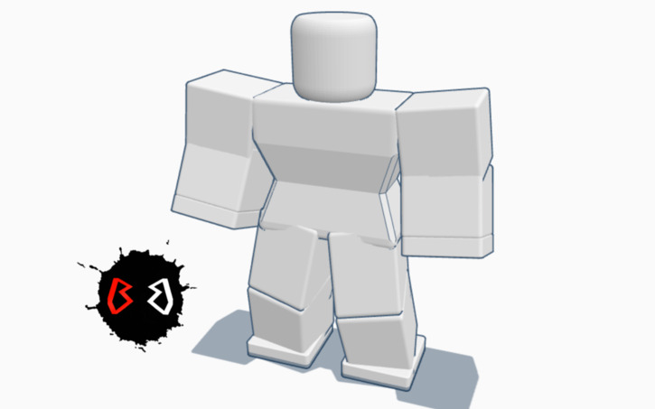 3D design Roblox Female body template [R15] - Tinkercad