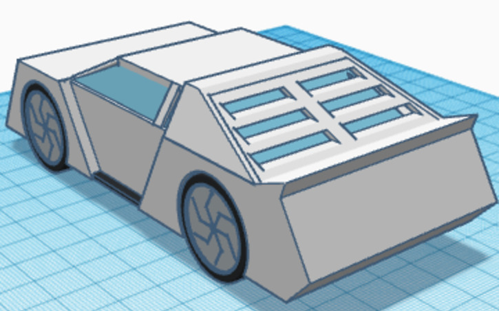 3D design crazy ahh car - Tinkercad