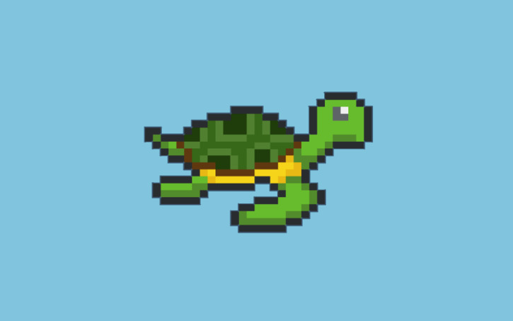 3D design Pixel Sea Turtle - Tinkercad