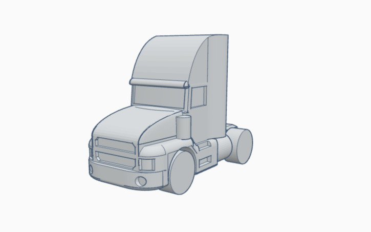 3D design Mini Articulated Truck - Tinkercad