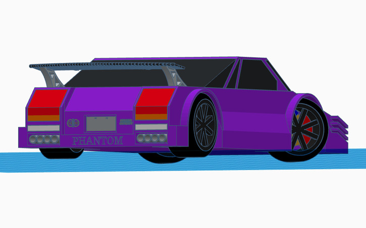 3D design ZERO Phantom GTR - Tinkercad