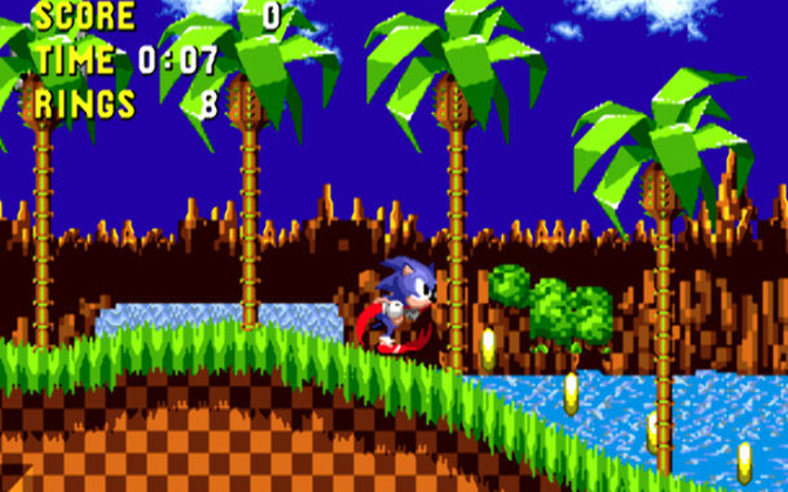 green hill in simple sonic worlds by chucknick - Game Jolt