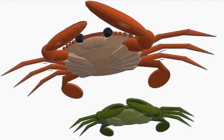 3D design Crab - Tinkercad