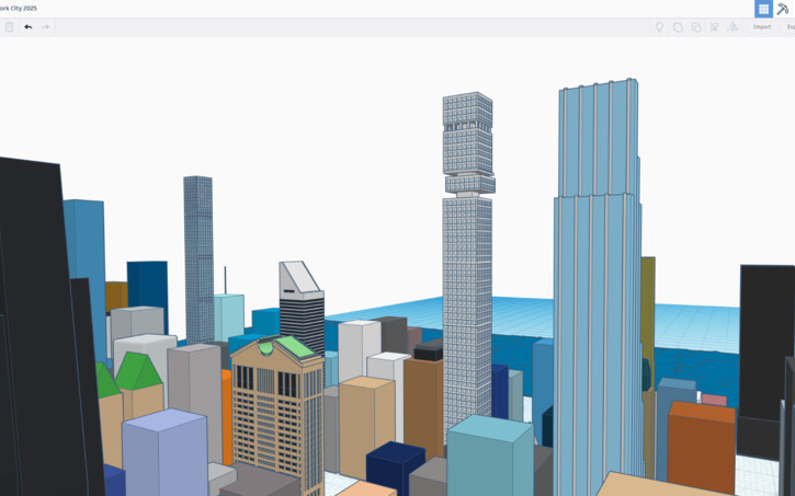 3D design New York City 2049 - Tinkercad