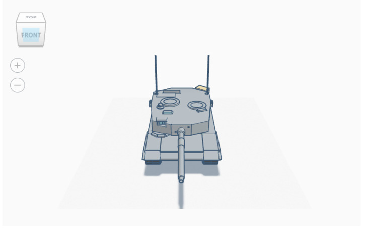 3d Design Leopard 2a4 Updated Turret Tinkercad