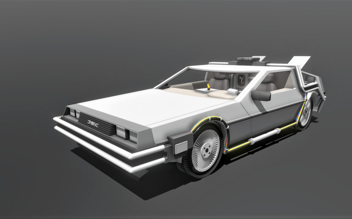 3D design Delorean DMC-12 Time machine - Tinkercad