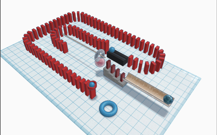 3d Design Dominos Tinkercad