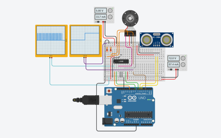 Circuit design DC MOTOR PID CONTROL - Tinkercad