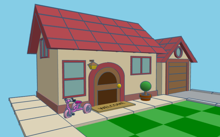 3D design Crazy dave house - Tinkercad