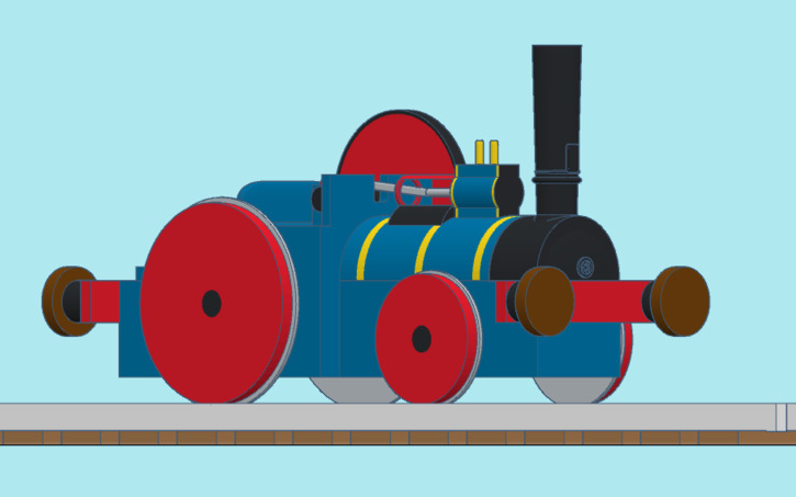 3D design Fergus The Rail Traction Engine (Aveling & Porter Rail ...