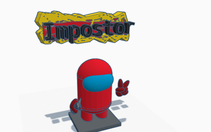 3d Design Among Us (impostor) - Tinkercad