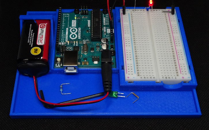 3D Printed Arduino Breadboard Holder