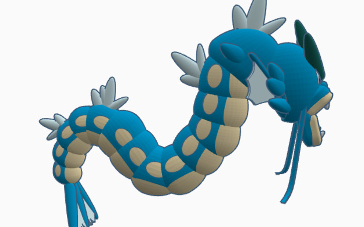 3D design Gyarados - Tinkercad