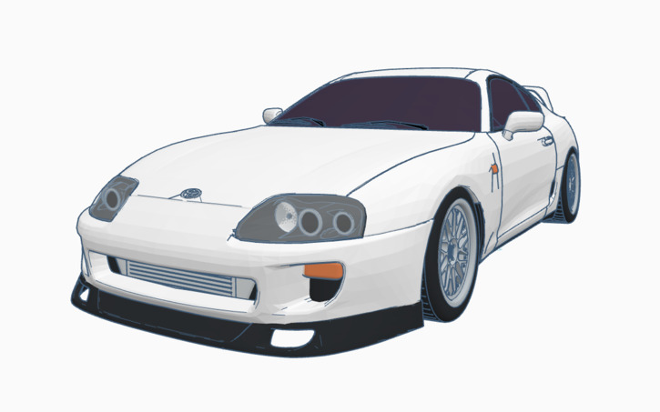 3D design 1993 Toyota Supra MKIV By Rice Customs | Tinkercad